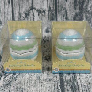 Hallmark Easter Egg Salt & Pepper Shakers Lot of 2